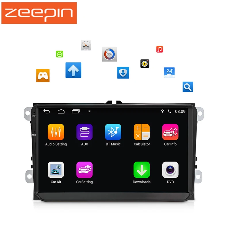 

Android 6.0 GPS WiFi Car Multimedia Player for VW Mirror Link FM Auto Radio Bluetooth DAB+ Stereo Radio Players 9'' Touch Screen