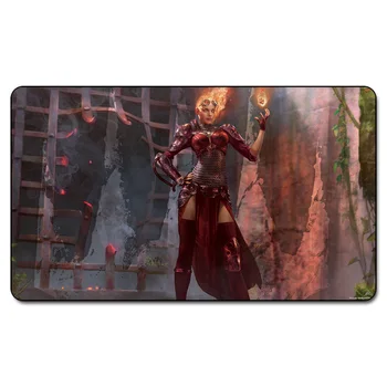 

Many Playmat Choice CHANDRA PLAYMAT MGT Board Games Custom Play Mat Magic Card Games Table Pad with Free Gift Bag