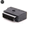1pcs 3 RGB Scart Composite RCA SVHS S-Video AV TV Audio For Video DVD VCR Recorder mini Adapter newest high quality ► Photo 2/4
