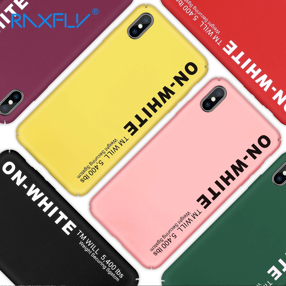 

RAXFLY Colorful Case For iphone XR X XS Max Phone Cases For iphone 7 6 8 6S Plus Anti-Fingerprint Back Cover Phone Case Coque