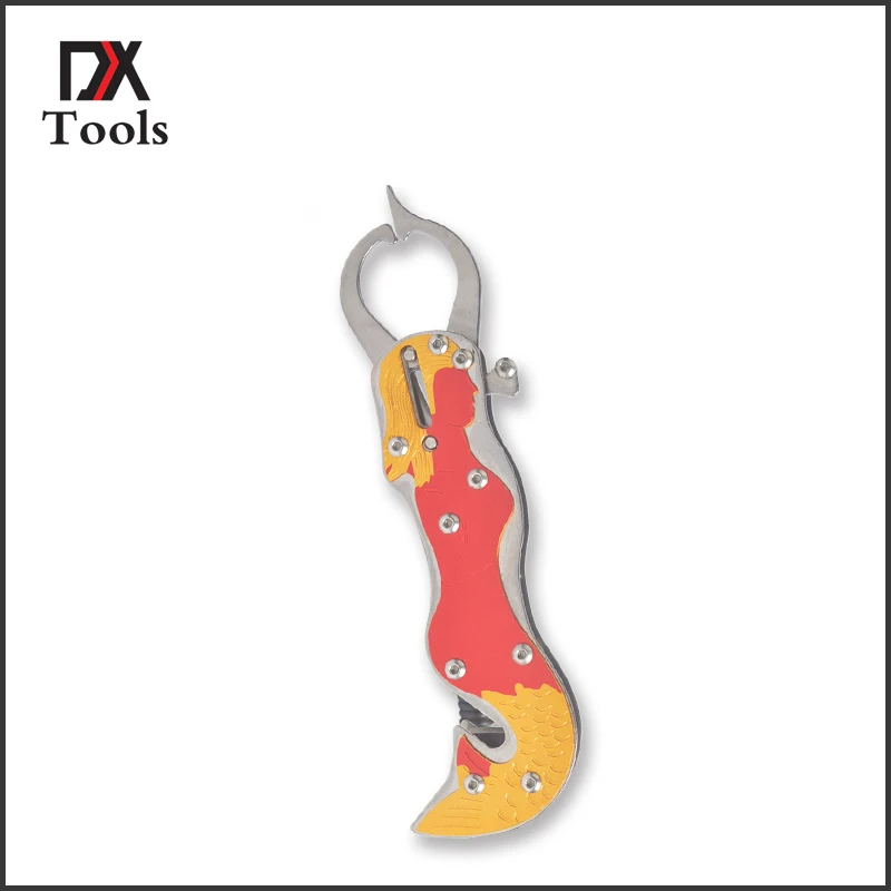 

Aluminum Fish Lip Grip Accessories Tools Scissors Line Cutters Capture Crap Fishing With Spring Rope Tackle