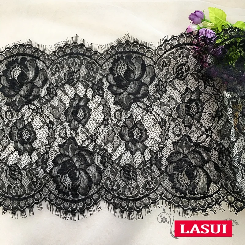 LASUI 0402 в ширину 31,5 см* 3 метра для одежды украшения аксессуары платье высокого качества цветы Франция кружево с ресничками украшение