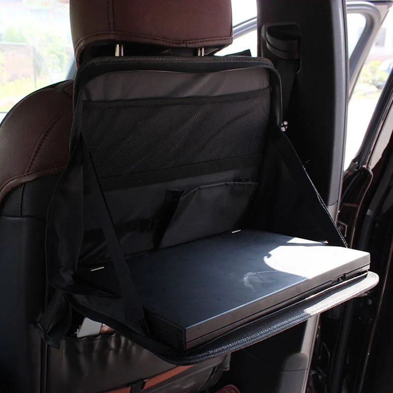 Портативный автомобильный компьютер настольный кронштейн складной столик для ноутбука автомобильное заднее сиденье держатель для ноутбука лоток для еды сумка для хранения интерьерные аксессуары