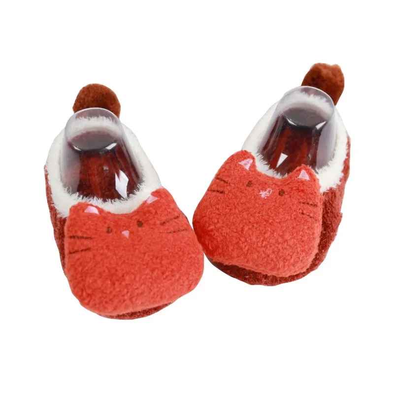 Детские носки для мальчиков и девочек новые детские трикотажные носки с кукольными перьями коралловые бархатные носки-тапочки милые хлопковые носки для От 0 до 5 лет A1 - Цвет: ZR