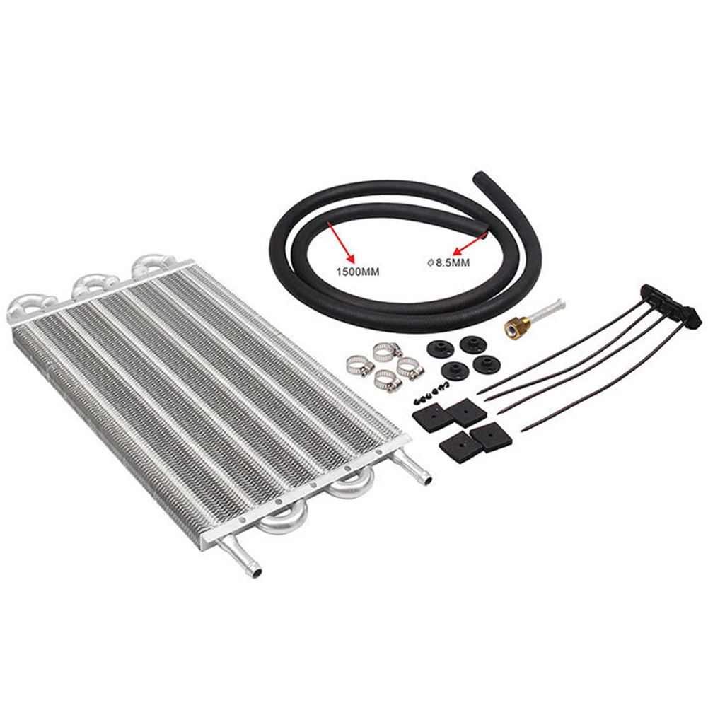 

Aluminium Alloy Assembly Oil Cooler Set Car Truck Engine Vehicle Tube Condenser Universal Hose Kit Air Conditioner Transmission