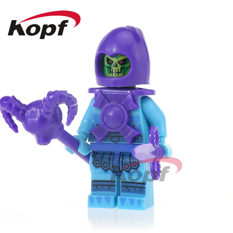 20Pcs HE-Man MASTERS Super Heroes Ske Letor Sorceress Zodak TRI-KLOPS Ram Man Bricks Building Blocks Children Gift Toys PG1102