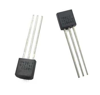 

100pcs 18B20 DS18B20 TO-92 3 Pin Wire Thermometer Digital IC Temperature Sensor 18b20 Electronic DIY
