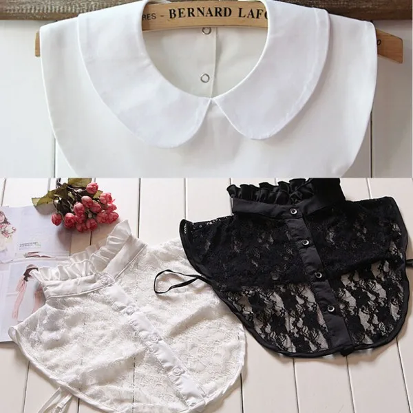 

Fashion Women Detachable Lapel Shirt Fake False Collar Choker Necklace