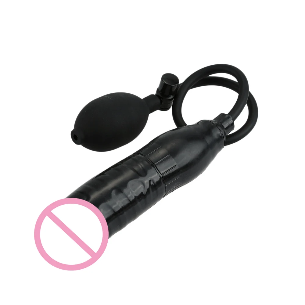 Inflatable Dildo Male Artificial Pump Penis Cock Pussy Plug Massager Sex Toys for Women/Men Butt Plug Sex Shop Sex Products