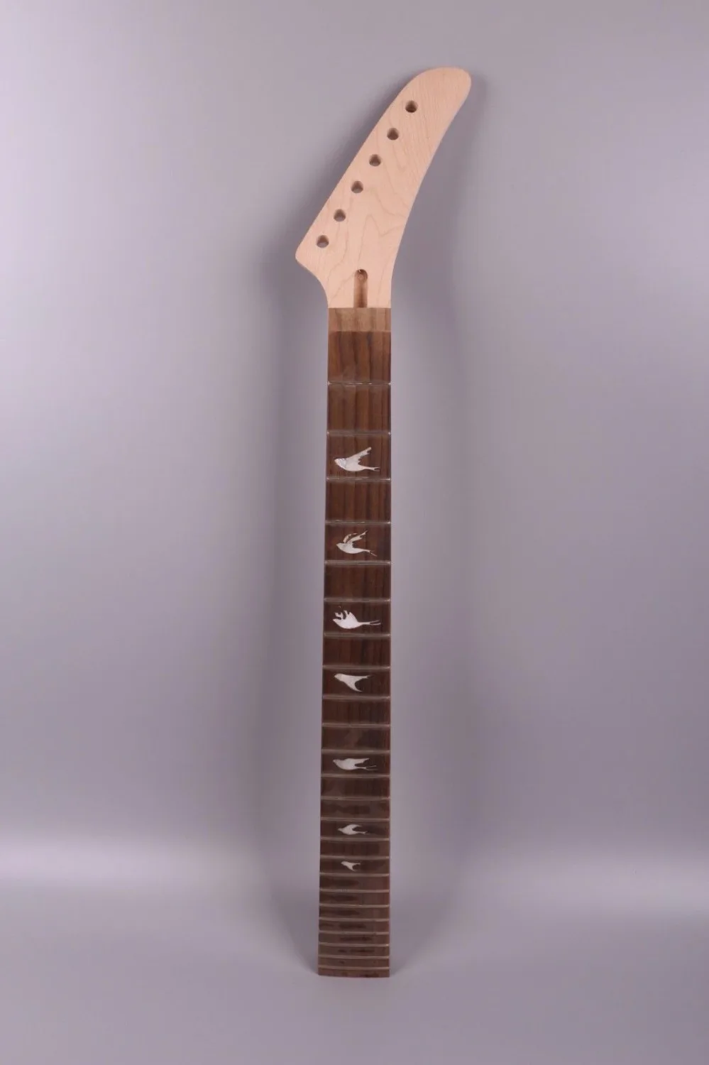 electric guitar neck replacement Banana Style Bird Inlay 25.5 inch 24