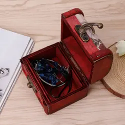 Новинка Ретро деревянная декоративная емкость для хранения безделушка коробочка для украшений r чехол ручной работы коробочка для