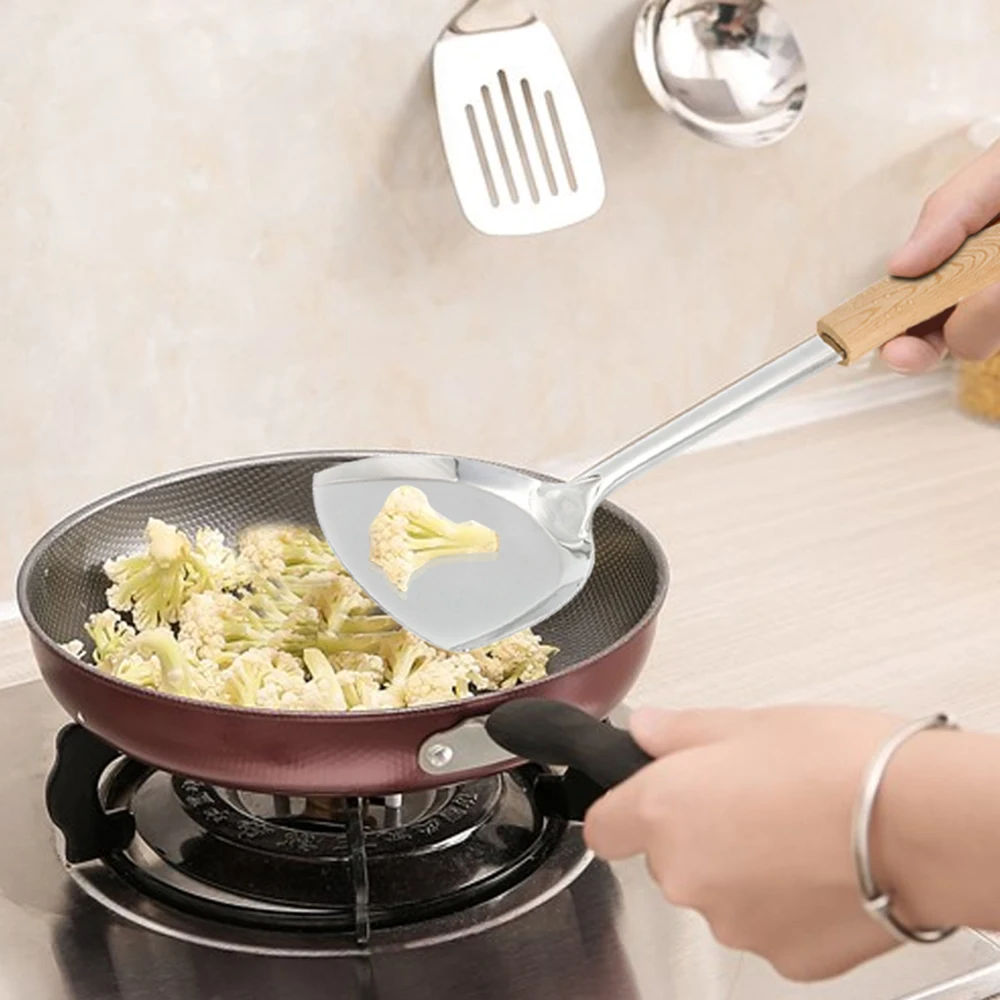 7 Pcs/Set Multifunction Stainless Steel Kitchen Utensil Spatula Set Handle Cooking Tools Set Turner Ladle For Restaurant
