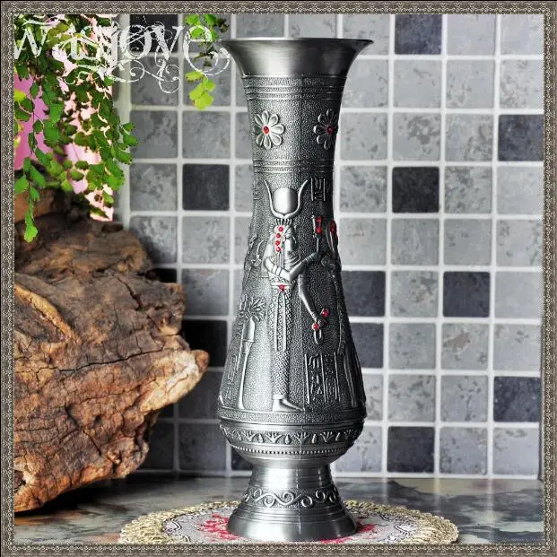 

Vintage Egyptian pastoral luxury vase European creative simple decoration vase living room home decoration crafts HP064