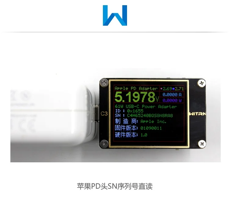 WITRN-C3 измеритель тока и напряжения USB тестер QC4+ PD2 3,0 PPS Быстрая зарядка протокол обнаружения CC Таблица