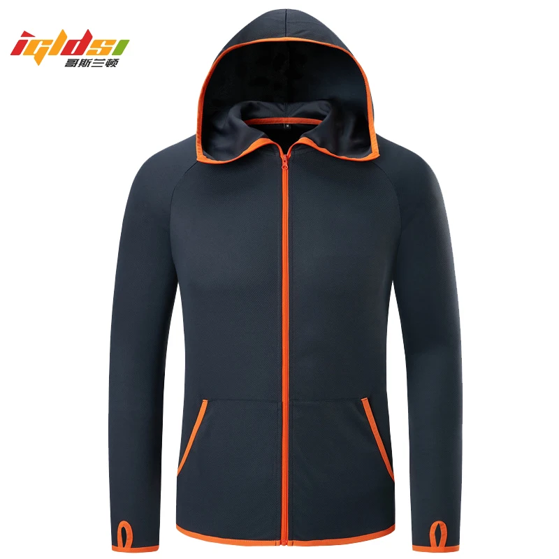 Summer Lightweight Waterproof Hoodie Jacket Men Quick Dry Skin Coat Casual Thin Breathable Ice Silk Outwear windbreaker M-4XL