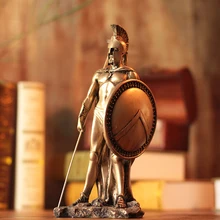 25 см древние римские доспехи Спартанский воин Ретро карета фигурка смола фигурка воин домашний декор спартанское ремесло подарок для дома