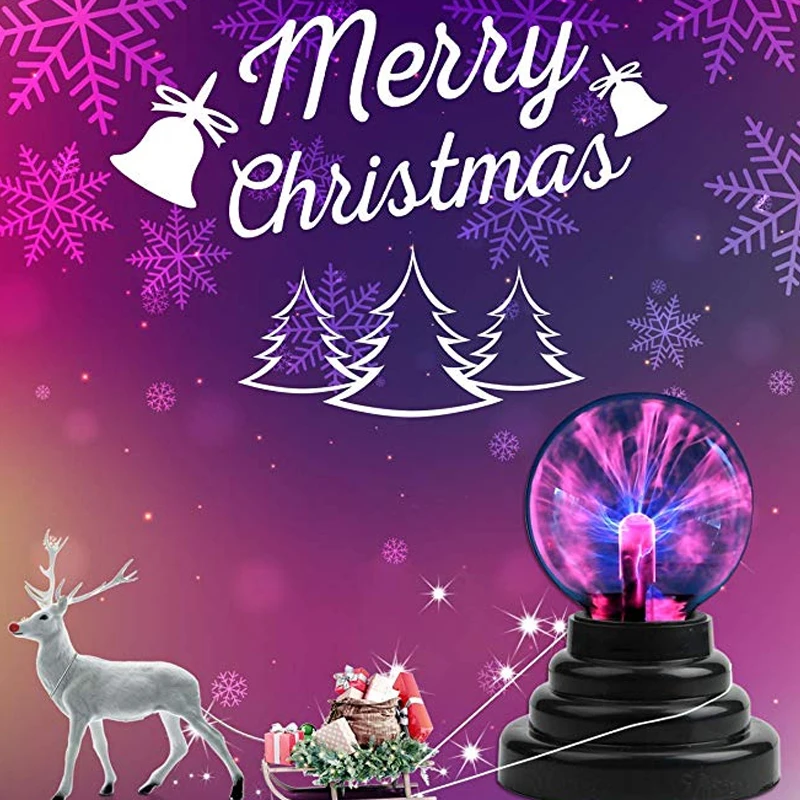 

USB/Battery Powered Magic Plasma Ball Plasma Sphere Lighting Novelty project novedades Party Light Black