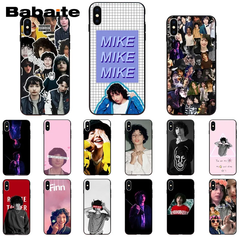 Babaite Finn Wolfhard Stranger Things TPU черный чехол для телефона для Apple iPhone 8 7 6 6S Plus X XS MAX 5 5S SE XR 11 11pro 11promax