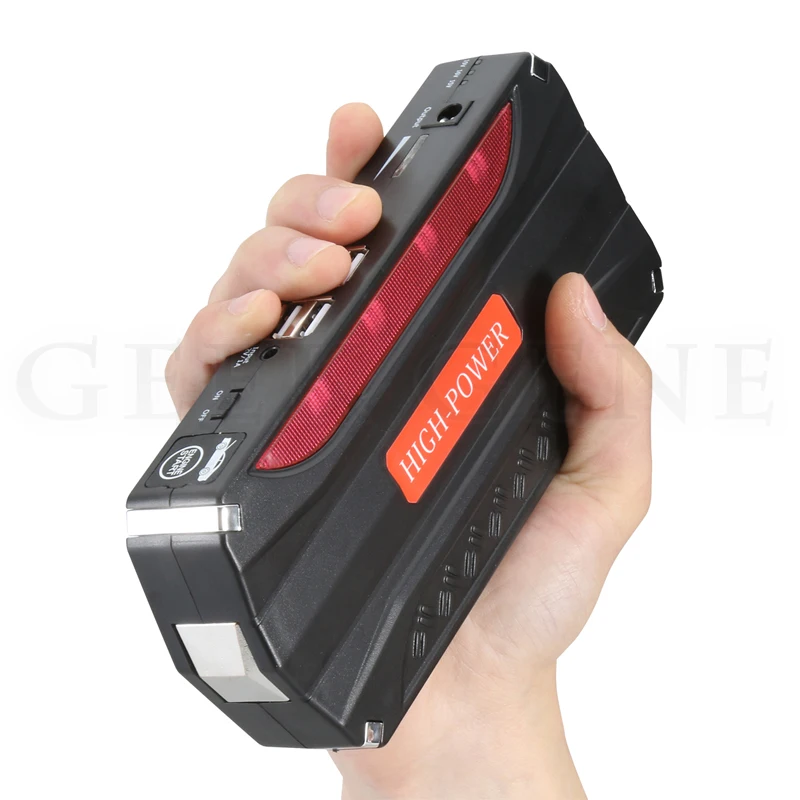 Экстренный автомобильный Jump Starter Мощность банк 12000mAh 12V 600A пусковое устройство бензин дизельный автомобиль Зарядное устройство для автомобиля Батарея усилитель CE