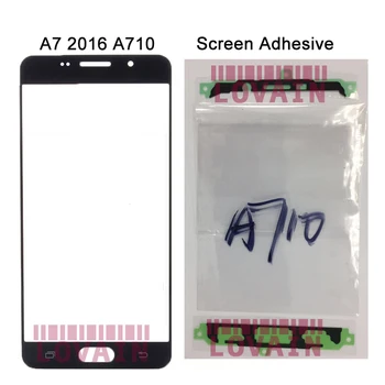 

50PCS DHL Free For Samsung Galaxy A7 2016 A710 A710S J710Y J710DS Front Glass Lens Touch Screen Outer Panel+Glue
