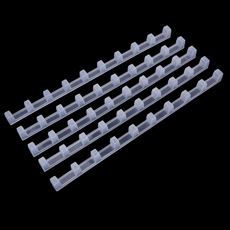 5pcs Beekeeping Bar Bee Hive Frame Avoid Agitation Plastic Interval 37cm White