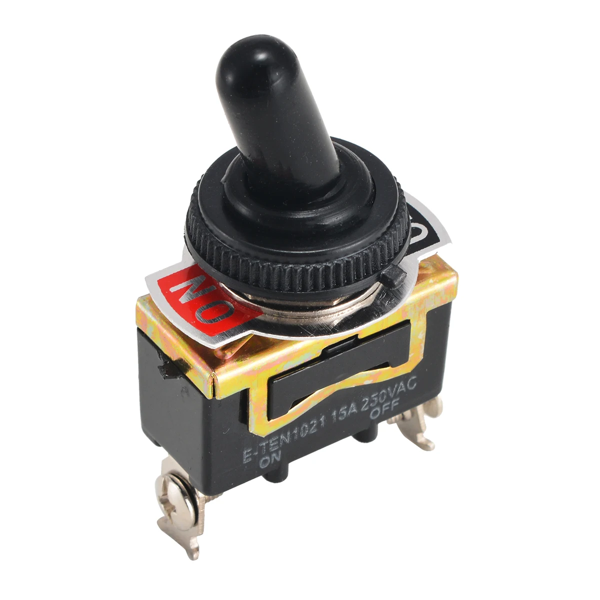 

5pcs Metal Heavy Duty Rocker Toggle Switch 2 Pin ON/OFF Waterproof Boot Electrical SPST Switches 15A 250V