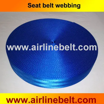 

10 meter/roll 48mm polyester airplane seat belt webbing auto safety seat belt strp webbing for DIY safety belt