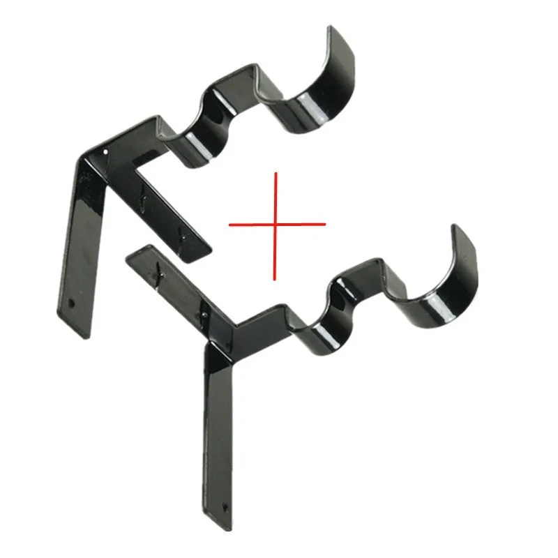 

High Curtain Rod Holders Support Into Window Frame Bracket Hanging Accessories Bedroom Home UEJ