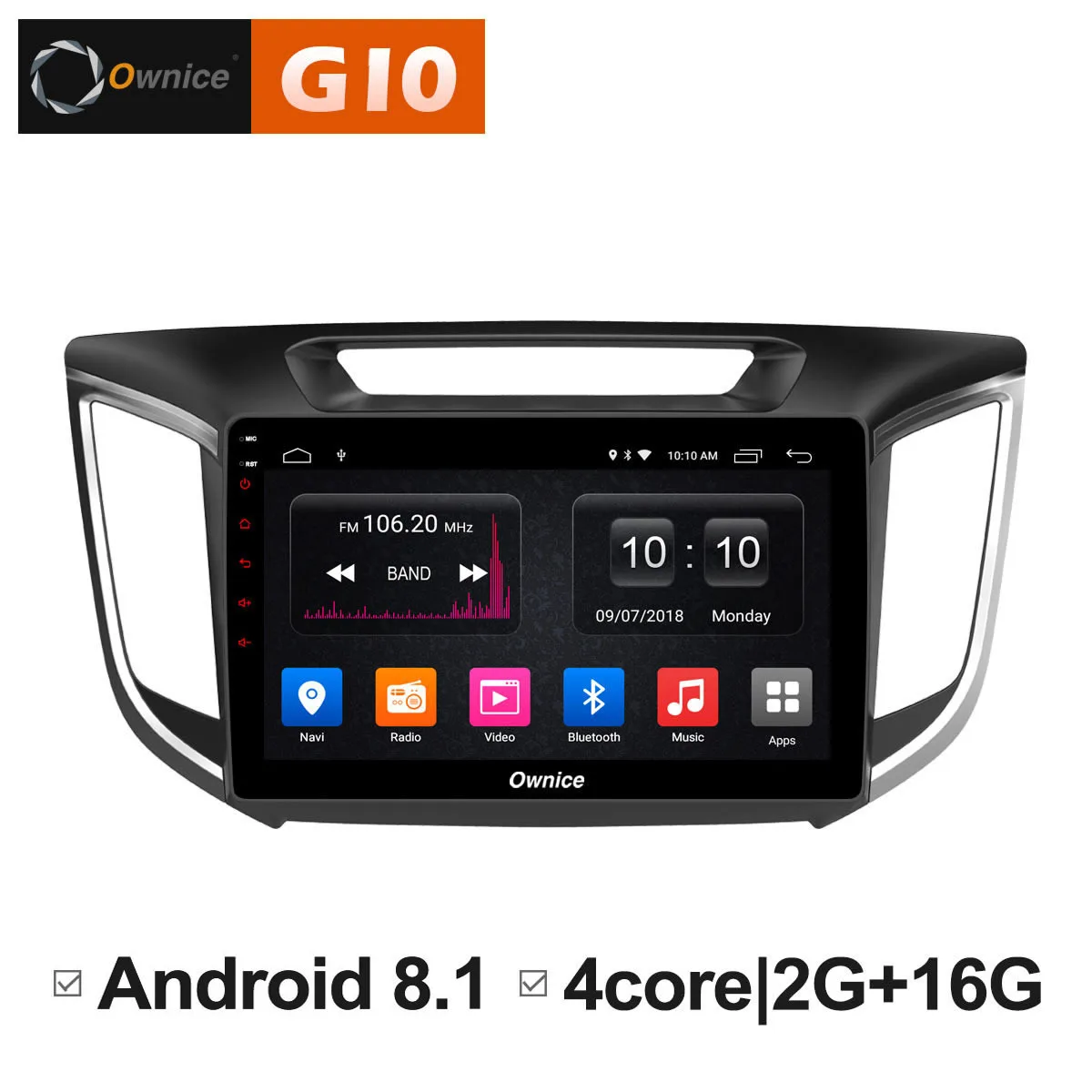 Excellent Android 8.1 Head Unit Car Pad radio DVD Multimedia Player GPS Navigator For HYUNDAI IX25 2014 2015 2016 bt 4G LTE Stereo Audio 0