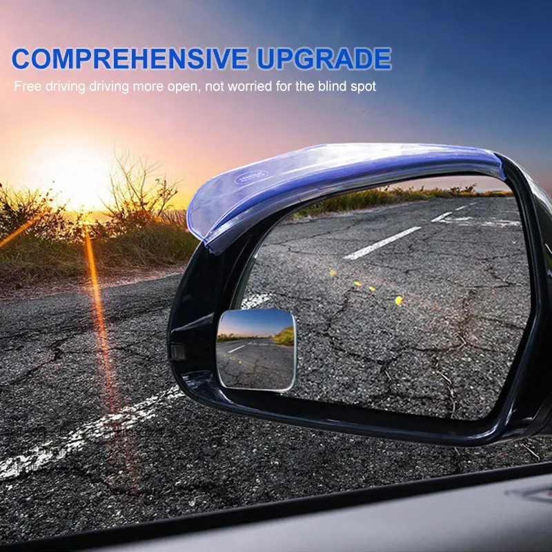 Vehemo Universal Car Rearview Mirror Auxiliary Mirrors Square Mirror Accessoriesin Interior