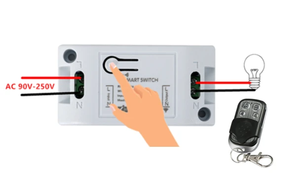 Wifi переключатель DIY модули для автоматизации умного дома беспроводной пульт дистанционного управления светильник таймер реле 110 В 220 В работает с Alexa