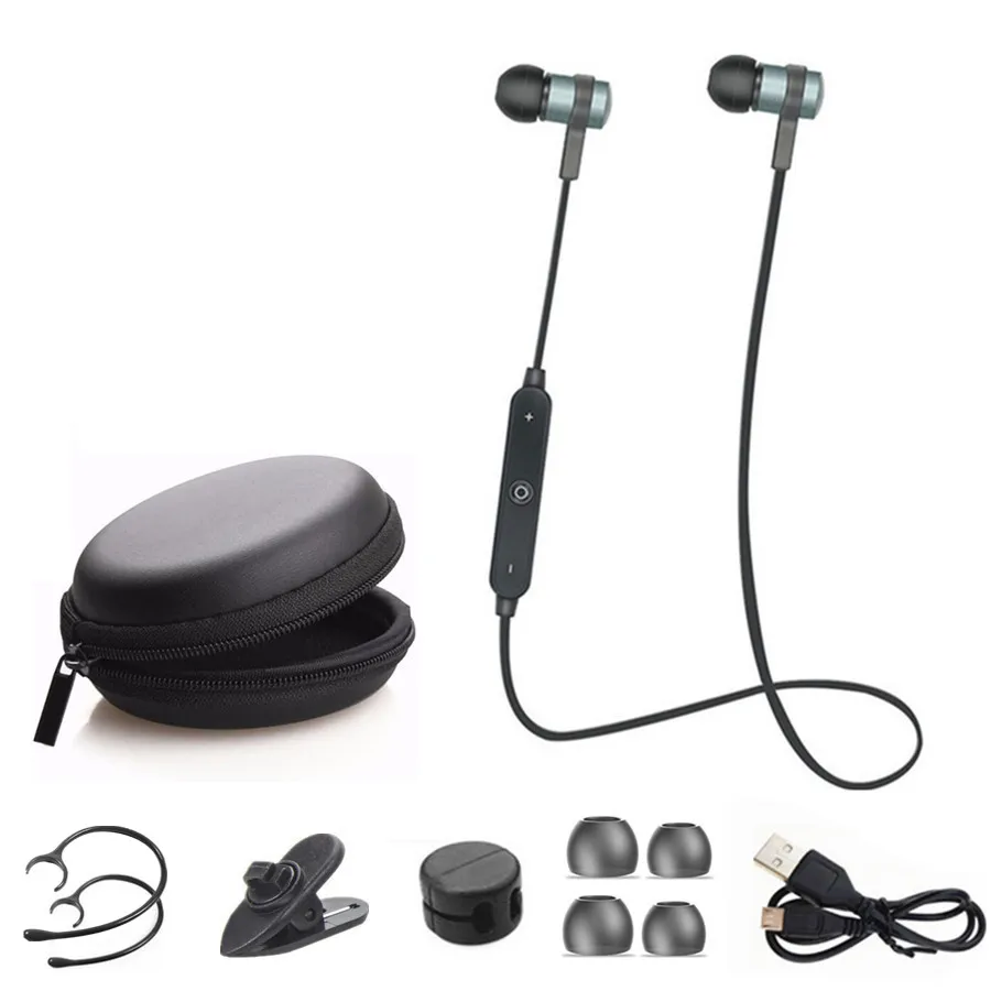 4 2 Bluetooth наушники Беспроводная стерео гарнитура спортивные с крючком микрофоном