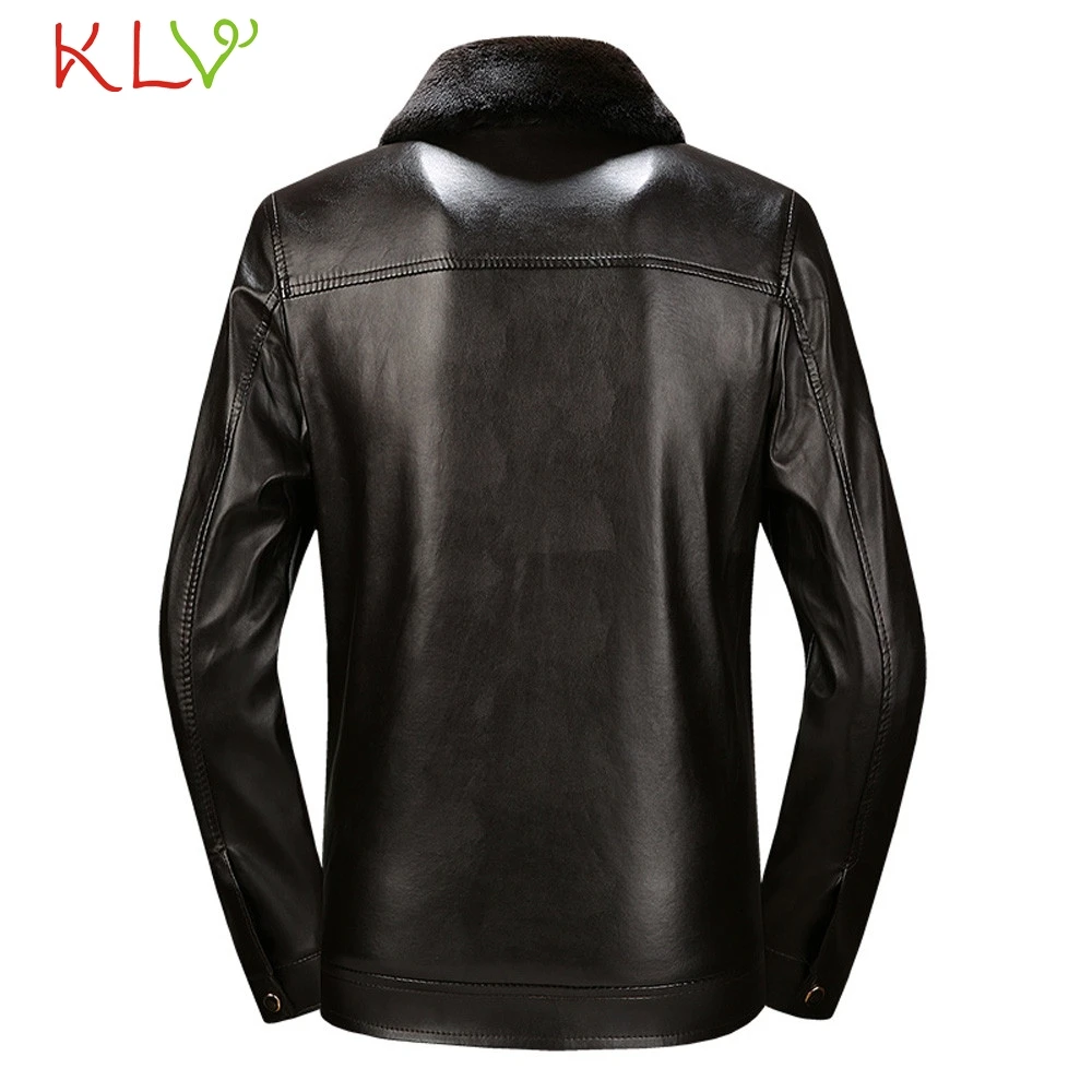 Мужская зимняя куртка 5XL зимнее кожаное плотное повседневное пальто на молнии