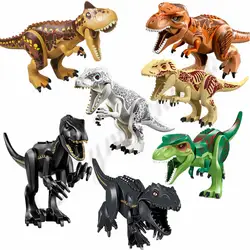 2019 динозавр Юрского периода карнотаурус индораптор модель животных строительные блоки кирпичи Фигурки игрушки для детей Подарки