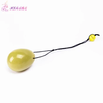 

HIMABM Natural 1 Piece Lemon Jade Egg For Kegel Exercise Pelvic Floor Muscles Vaginal Exercise Yoni Egg Ben Wa Ball