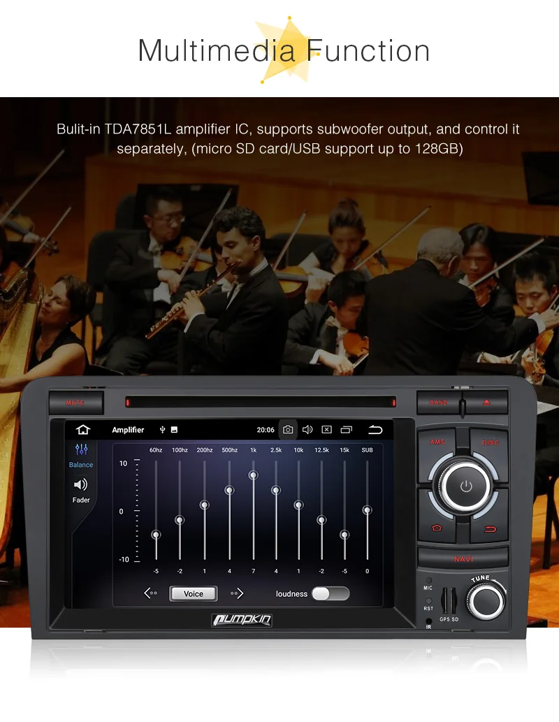 Discount Pumpkin 2 Din7"Android 8.0 Car Stereo For Audi A3 2003-2011 GPS Navigation Car Multimedia DVD Player Autoradio FM Radio Headunit 15 Discount Pumpkin 2 Din7"Android 8.0 Car Stereo For Audi A3 2003-2011 GPS Navigation Car Multimedia DVD Player Autoradio FM Radio Headunit 15