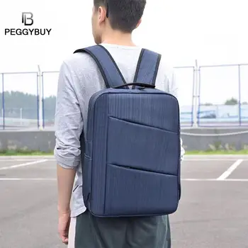 

Pure Color Business Laptop Backpacks Men Oxford Cloth Large Travel Knapsack College Laptop Male Mochila School Backpack for Boys