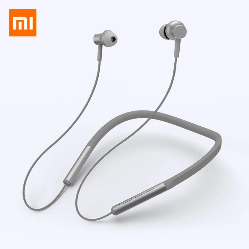 Xiaomi ожерелье с Bluetooth воротник наушники беспроводной Магнитная с микрофоном спортивные гибридный двойной драйвер уход за кожей