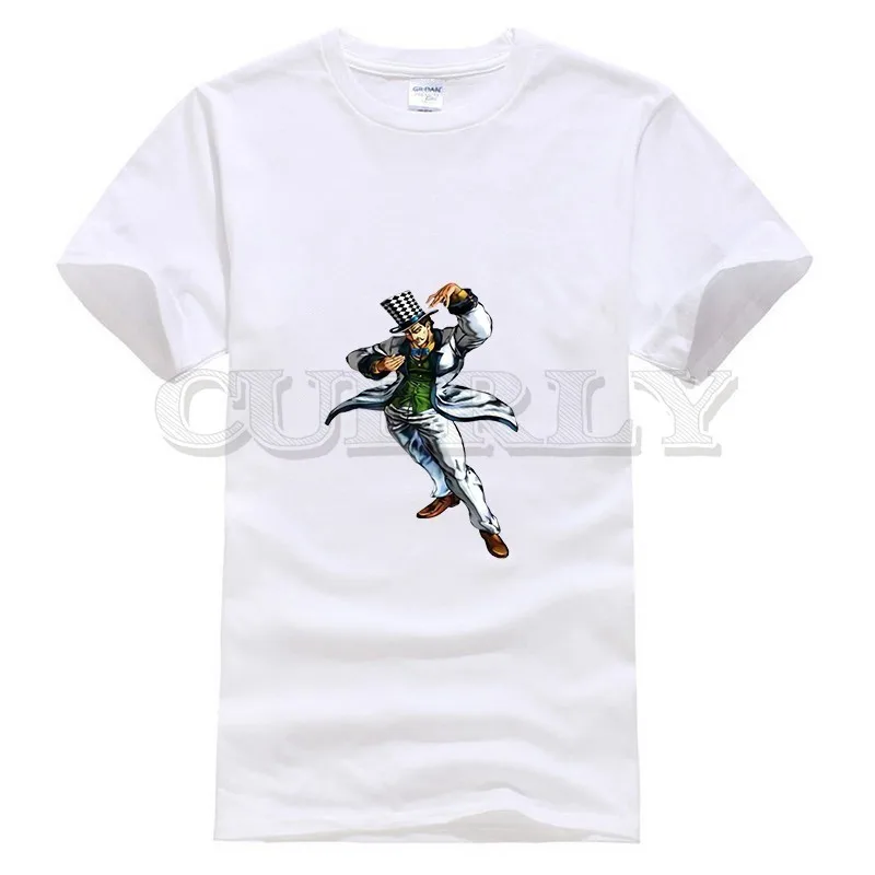 

2019 New T-shirt Round Neck Jojo Bizarre Adventure Thsirt Japan Anime Cartoon Comics Summer Dress Men Tee Clothing Funny T Shirt