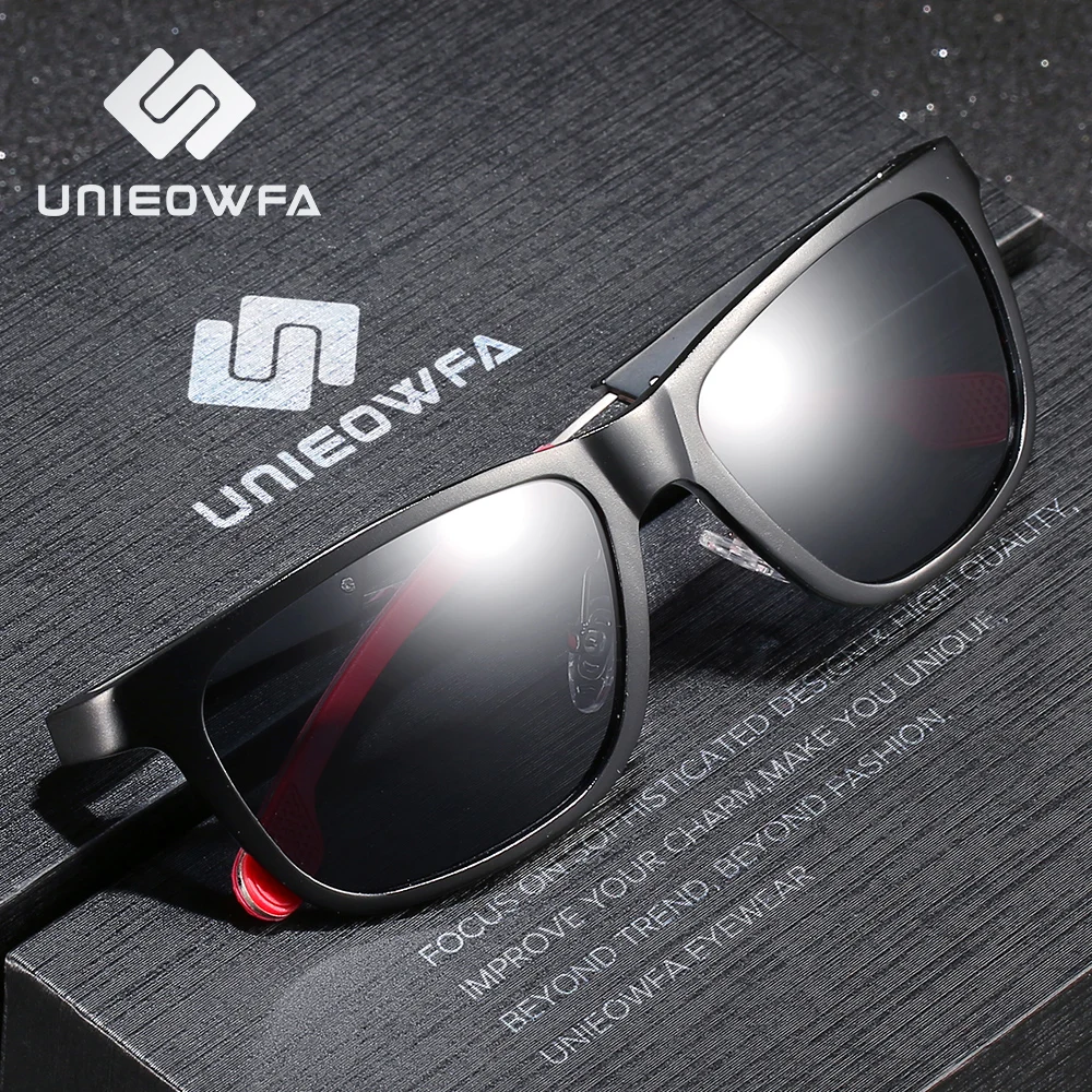 

UNIEOWFA Male Aluminum Magnesium Goggle Sunglasses Men Polarized Driving Sports Eyewear UV400 Polaroid Sun Glasses For Men Brand