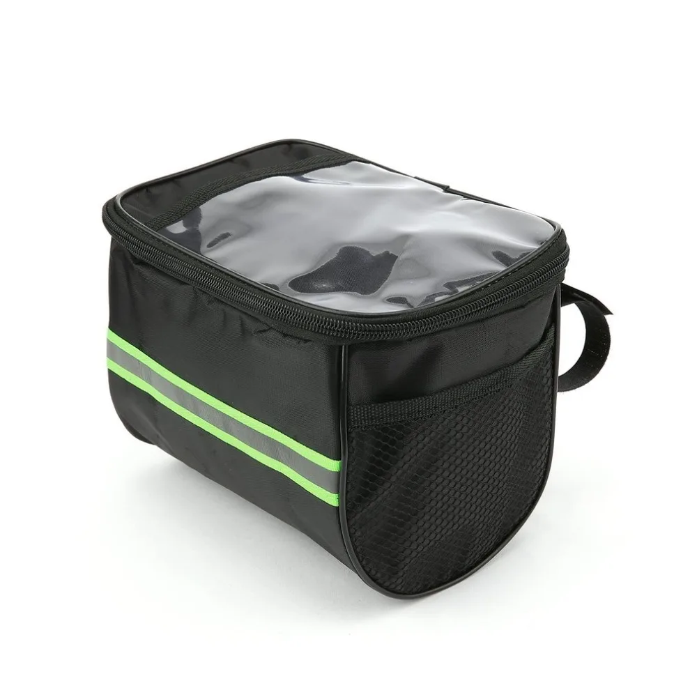 Sale Large Capacity Polyester Bike Bicycle Front Basket Durable Waterproof Tube Handlebar Bag Outdoor Sport Accessories 10