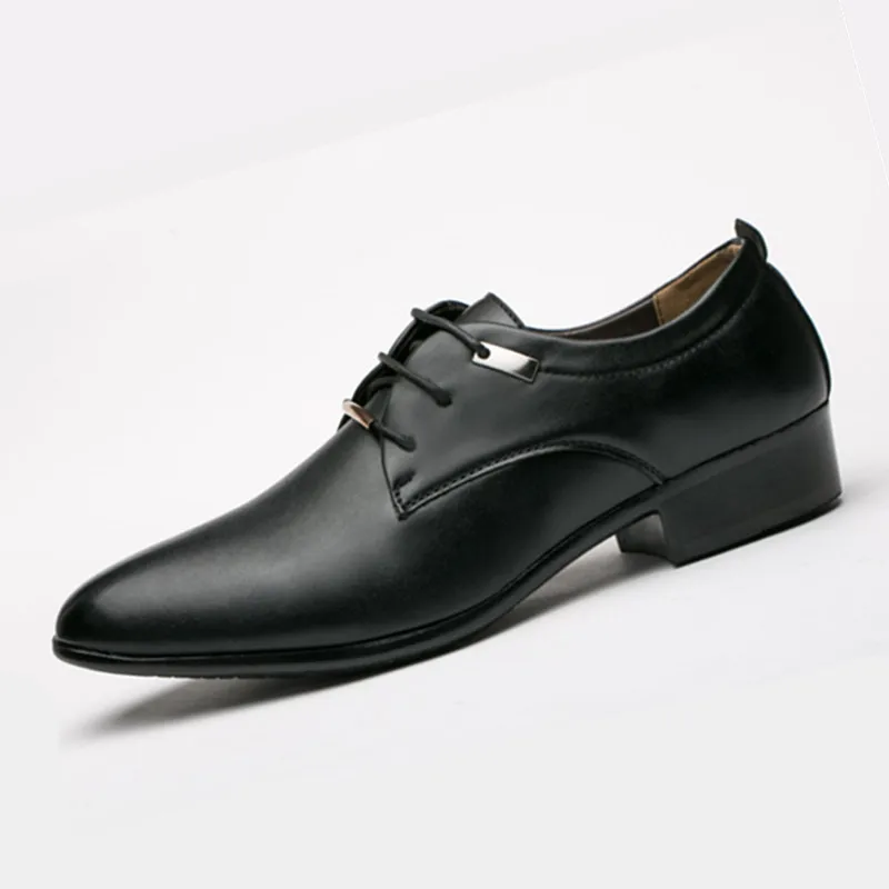 Итальянская официальная обувь черного цвета; мужские лоферы; свадебные модельные туфли; мужские туфли-оксфорды из лакированной кожи; chaussures hommes en cuir; Новинка
