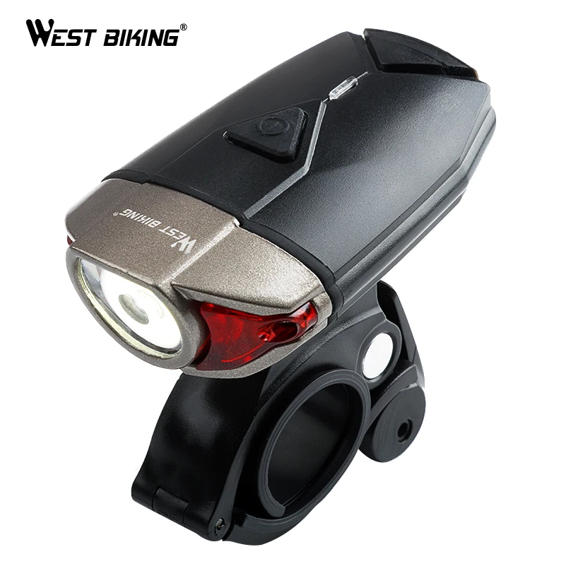 

WEST BIKING Bike Helmet Light USB Headlight Safety Road MTB Front Bicycle Light Helmet Flashlight Bicycle Accessories Bike Light