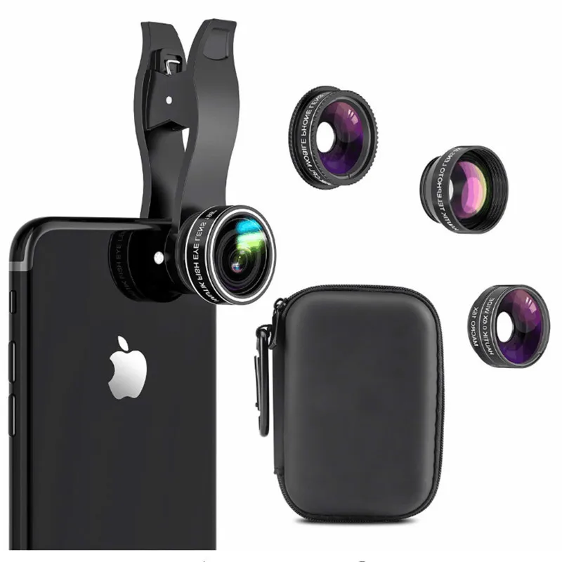 

WRUMAVA Phone Lens kit 0.45x Super Wide Angle & 12.5x Super Macro Lens HD Camera Lentes for iPhone 6 7 8 PLUS Samsung Xiaomi