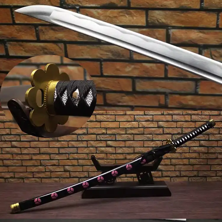 送料無料ワンピースゾロ剣黒秋水三代ハンドメイド 1045 炭素鋼リアル刀フル唐シャープ供給 Tang Tang Sword Aliexpress