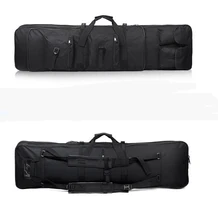 47 inch 120 cm 1.2m SWAT Dual Tactical Heavy Duty multi-purpose messenger large capacity bag Carrying Case for Rifle Gun Black