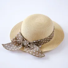 Новинка года; Соломенная пляжная шляпа для девочек с большим бантом; Летняя Детская кепка наивысшего качества; солнцезащитные кепки для девочек; детская шапка