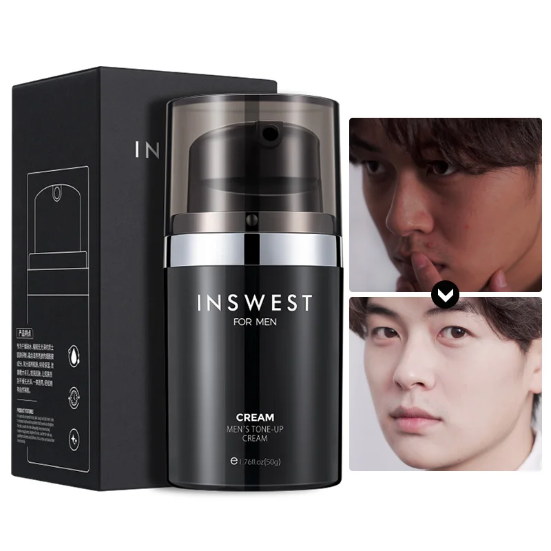 

50ml Men's Whitening Face Cream Brighten Skin Tone Up Cream Anti Wrinkle Day Cream for Mens Moisturizing Whitening Acne Cream