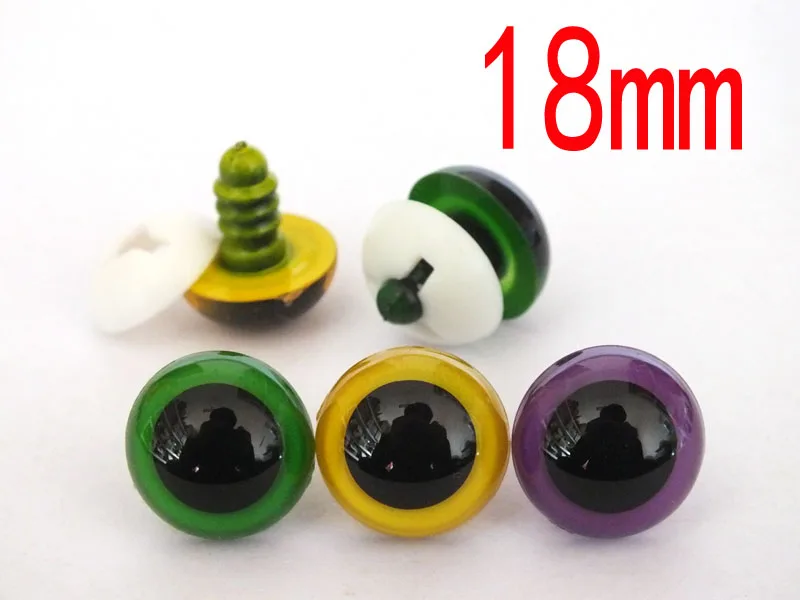 Wholesale 60pcs 30Pairs 18mm Color Plastic Safety Eyes For Teddy Bear Stuffed font b Toys b