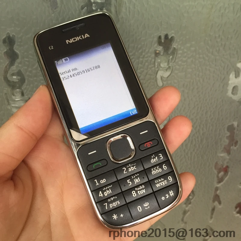 black Arabic Keybad Nokia C2 C2-01 разблокированный мобильный телефон восстановленные мобильные телефоны и Иврит Русский Арабский Клавиатура - Цвет: black Arabic Keybad
